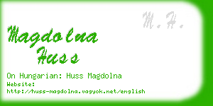 magdolna huss business card